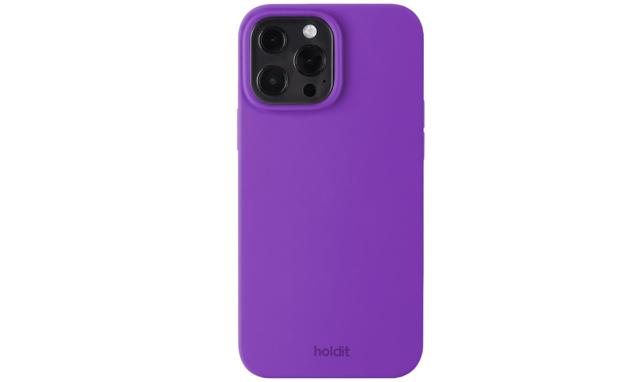 Holdit Silicone Case iPhone 13 Pro Max Bright Purple Etui i obudowy